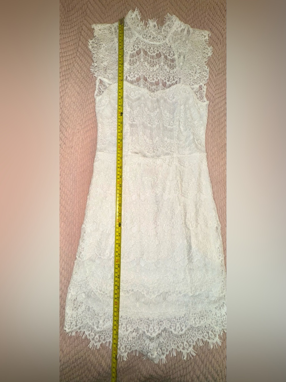 Free People Intimately Daydream Lace Mini Dress White XS NWT Open Back - Picture 9 of 15